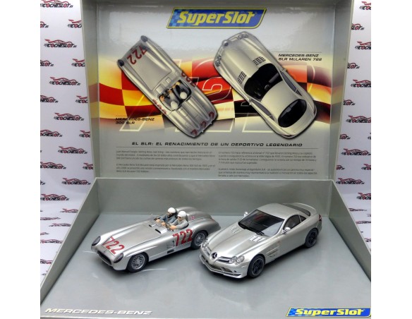 LA MILLE MIGLIA DE 1955 EDICIÓN LIMITADA MERCEDES SLR McLAREN 722 Y MERCEDES 300 REF. H2783A SUPERSLOT