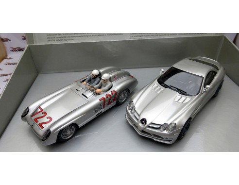 LA MILLE MIGLIA DE 1955 EDICIÓN LIMITADA MERCEDES SLR McLAREN 722 Y MERCEDES 300 REF. H2783A SUPERSLOT