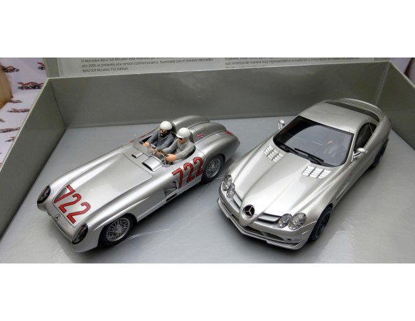 LA MILLE MIGLIA DE 1955 EDICIÓN LIMITADA MERCEDES SLR McLAREN 722 Y MERCEDES 300 REF. H2783A SUPERSLOT