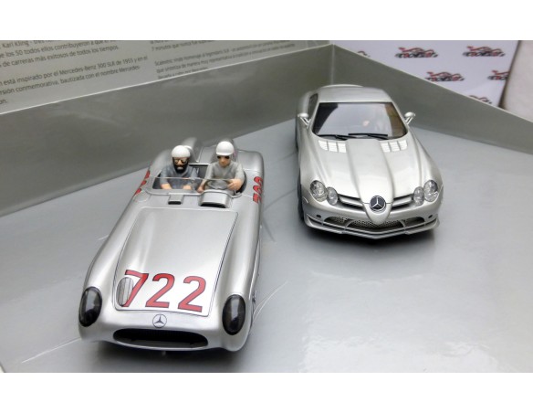 LA MILLE MIGLIA DE 1955 EDICIÓN LIMITADA MERCEDES SLR McLAREN 722 Y MERCEDES 300 REF. H2783A SUPERSLOT
