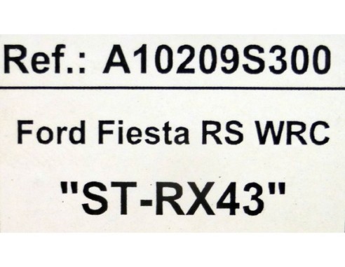 FORD FIESTA RS WRC ST-RX43 KEN BLOCK REF.A10209S300 EDUCA
