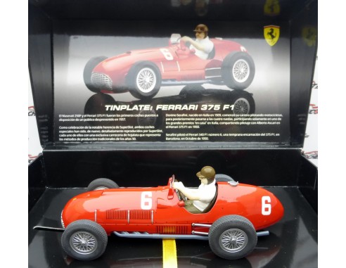 FERRARI 375 F1 TINPLATE CAR REF.H2928A SUPERSLOT