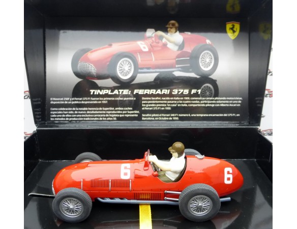 FERRARI 375 F1 TINPLATE CAR REF.H2928A SUPERSLOT