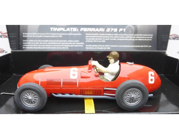 FERRARI 375 F1 TINPLATE CAR REF.H2928A SUPERSLOT