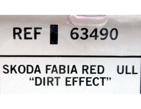 SKODA FABIA RED ULL DIRT EFFECT REF.63490 SCX