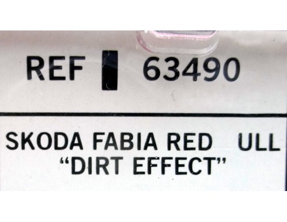 SKODA FABIA RED ULL DIRT EFFECT REF.63490 SCX