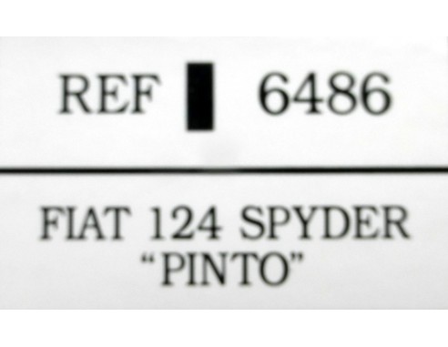 FIAT 124 SPYDER PINTO REF.6486TECNITOYS