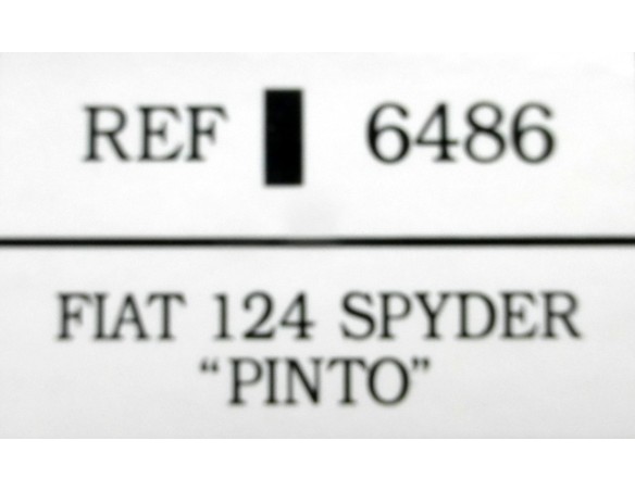 FIAT 124 SPYDER PINTO REF.6486TECNITOYS