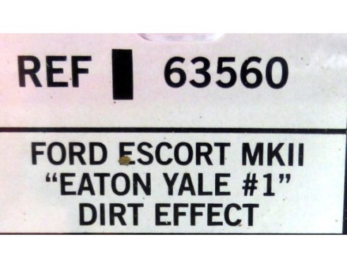 FORD ESCORT MK II CLASSICS EATON YALE EFECTO BARRO SCX  REF.63560 TECNITOYS