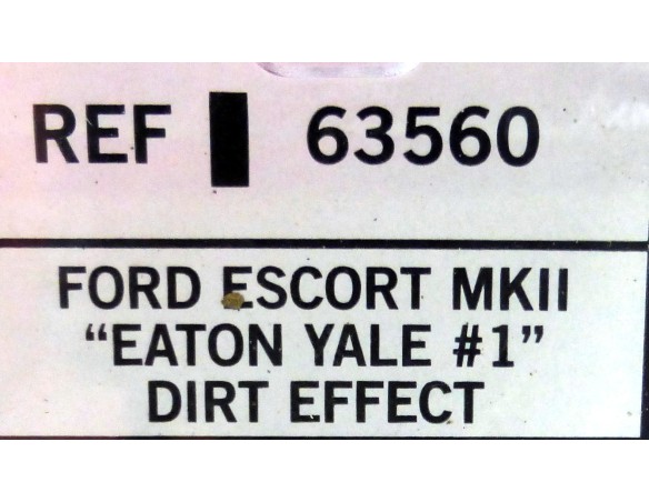 FORD ESCORT MK II CLASSICS EATON YALE EFECTO BARRO SCX  REF.63560 TECNITOYS