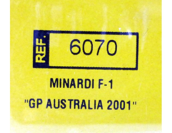 MINARDI F-1 GP AUSTRALIA 2001 FERNANDO ALONSO REF.6070 TECNITOYS