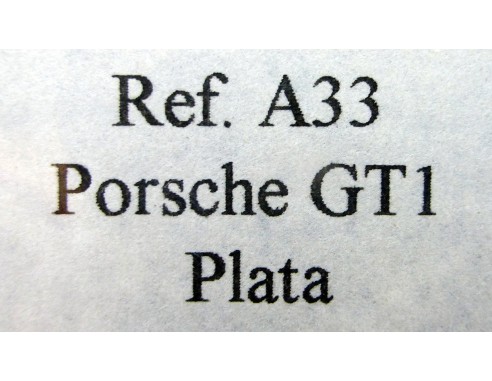 PORSCHE GTI PLATA SILVERSTONE 97 REF.A33 FLY