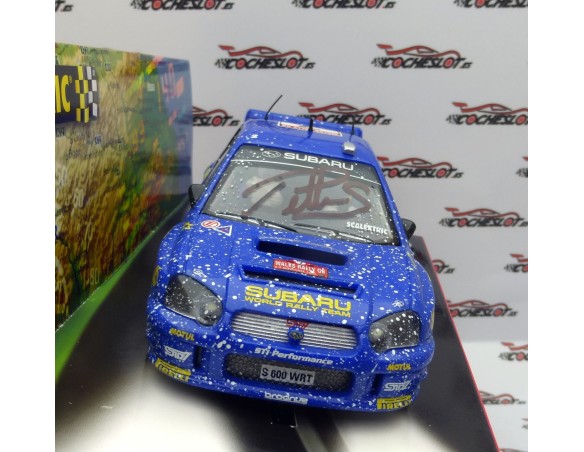SUBARU IMPREZA WRC WORLD CHAMPION EFECTO NIEVE FIRMADO POR SOLBERG REF.6149 TECNITOYS