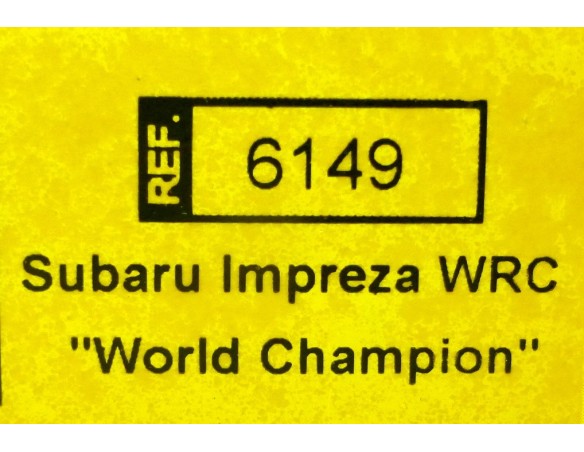 SUBARU IMPREZA WRC WORLD CHAMPION EFECTO NIEVE REF.6149 TECNITOYS