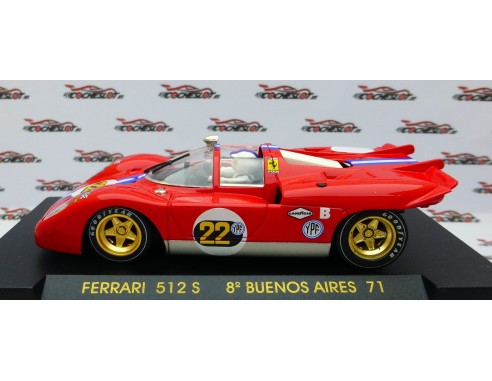 FERRARI 512 S    “8º Buenos Aires 71” ROJO REF.C3 FLY