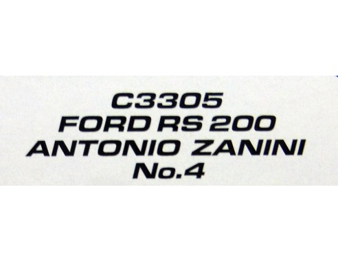 FORD RS 200 Nº4 REF. C3305 ANTONIO ZANINI SUPERSLOT