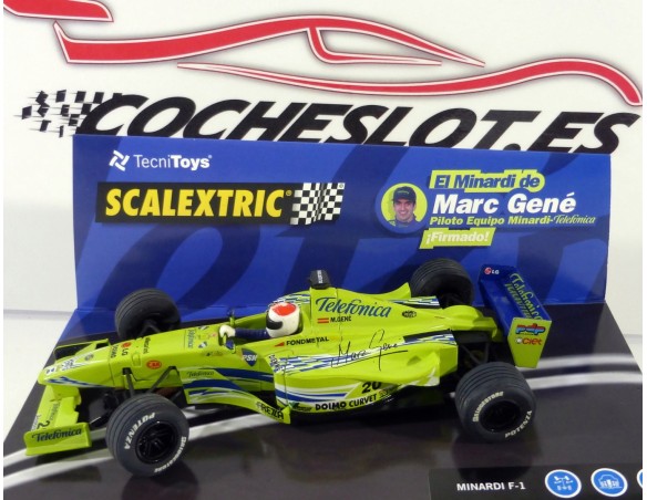 MINARDI F-1 MARC GENE TELEFONICA FIRMADO TECNITOYS