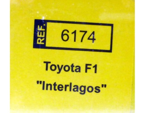 TOYOTA F-1 INTERLAGOS PANASONIC BLANCO REF.6174 TECNITOYS