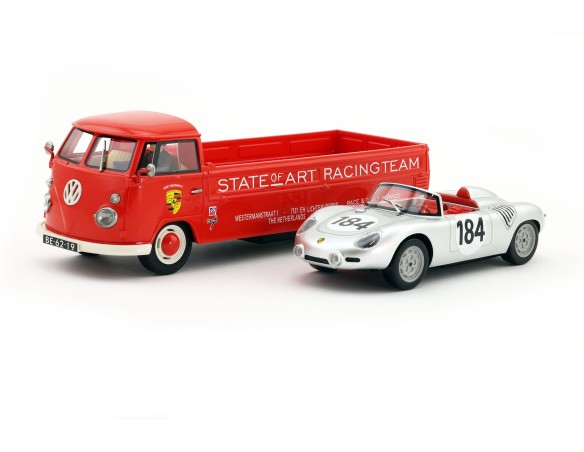 Volkswagen T1 Van + Porsche RS 718 Spyder   1st Targa Florio 1960  REF. SSA2401 Avant Slot
