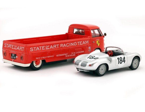 Volkswagen T1 Van + Porsche RS 718 Spyder   1st Targa Florio 1960  REF. SSA2401 Avant Slot