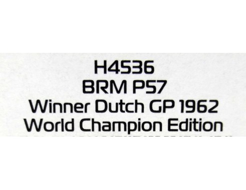 BRM P57  Winner Dutch GP 1962 - World Champion Edition REF: H4536 SUPERSLOT