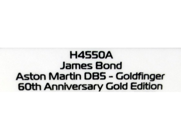 James Bond Aston Martin DB5  Goldfinger - 60th Anniversary Gold Edition  REF: H4550A  SUPERSLOT