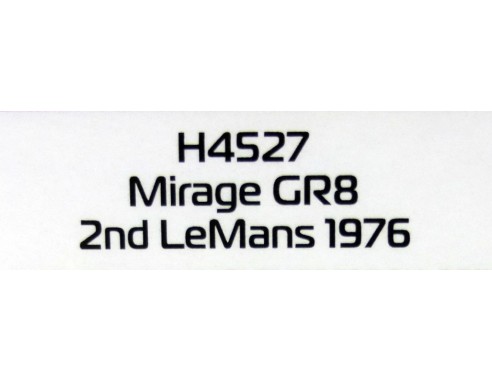 Mirage GR8 - 2nd LeMans 1976 classic gt REF.H4527 SUPERSLOT
