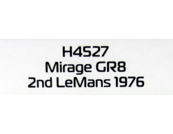 Mirage GR8 - 2nd LeMans 1976 classic gt REF.H4527 SUPERSLOT