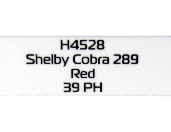 Shelby Cobra 289  Red - 39PH REF: H4528 SUPERSLOT