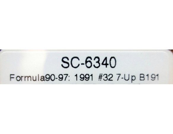 FORMULA 90-97 1991 Nº32 7-UP B191 MICHAEL SCHUMACHER REF.SC6340 SCALEAUTO