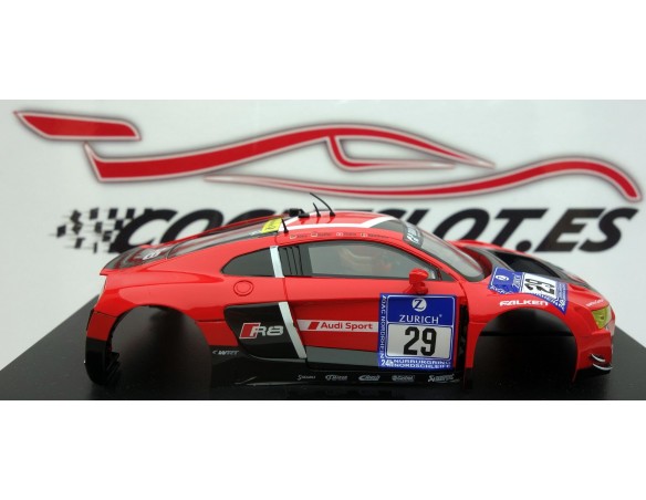 CARROCERIA ROJA AUDI R8 LMS + .ALERON GOMA  SCALEAUTO