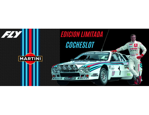 LANCIA 037 MARTINI TEST DAY CARLOS SAINZ CON FIGURA REF.E2105 FLY