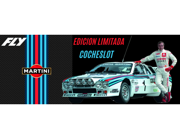 LANCIA 037 MARTINI TEST DAY CARLOS SAINZ CON FIGURA REF.E2105 FLY