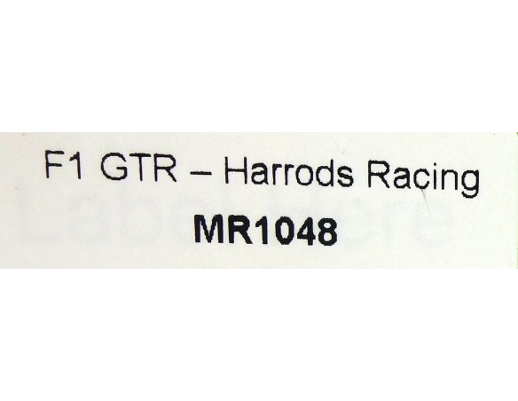 MCLAREN F1 GTR HARRODS REF.MR1048 MRSLOTCAR