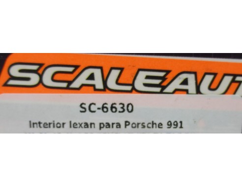 INTERIOR LEXAN PARA PORSCHE 991 REF.SC6630 SCALEAUTO