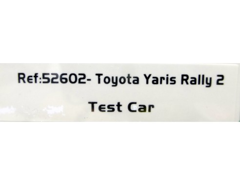 TOYOTA YARIS RALLY 2 TEST CAR REF.52602 AVANT SOLT