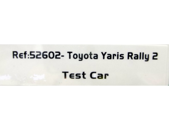 TOYOTA YARIS RALLY 2 TEST CAR REF.52602 AVANT SOLT