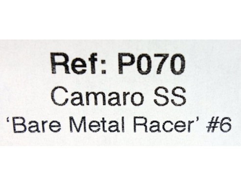 CAMARO SS PLATA Nº6 REF.P070 PIONNER