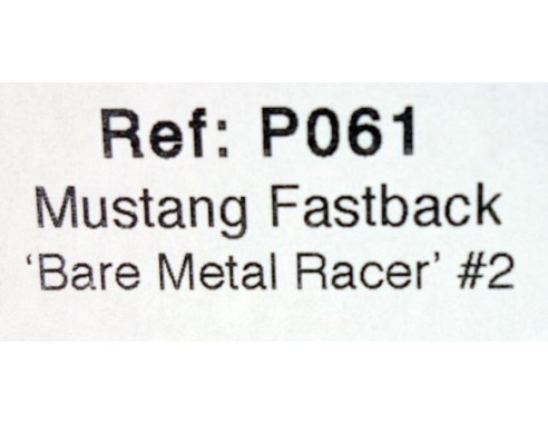 MUSTANG FASTBACK ANTRACITA Nº2 REF.P061 PIONNER