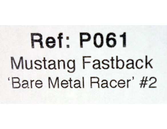 MUSTANG FASTBACK ANTRACITA Nº2 REF.P061 PIONNER