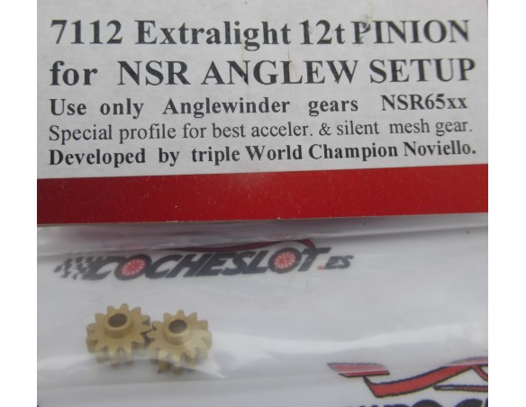 PIÑÓN EXTRALIGERO 12T PARA CONFIGURACIÓN ANGULAR NSR REF.7112 NSR