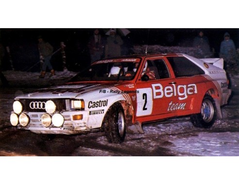 Audi Quattro A2 Rally Boucles de Spa 1985 - B. Waldegård / H. Thorszelius REF.E2089 LIMPIO FLY
