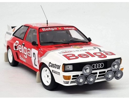 Audi Quattro A2 Rally Boucles de Spa 1985 - B. Waldegård / H. Thorszelius REF.E2089AR SUCIO FLY