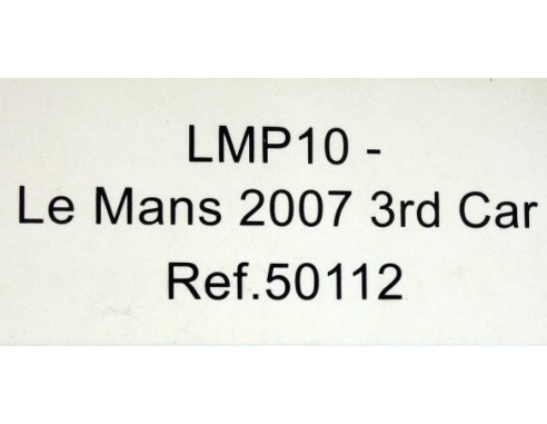 AUDI LMP10 LE MANS 2007 3RD CAR REF.50112 AVANTSLOT
