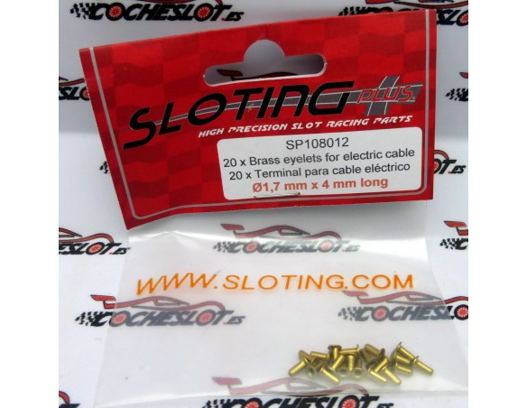 TERMINAL PARA CABLE ELECTRICO 1.7mm x 4mm REF.SP108012 SLOTING PLUS