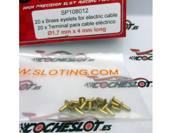 TERMINAL PARA CABLE ELECTRICO 1.7mm x 4mm REF.SP108012 SLOTING PLUS