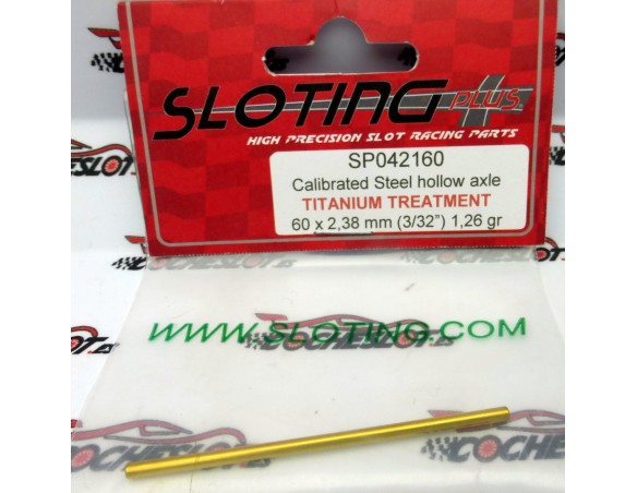EJE 60 x 2.38mm 1.26gr REF.SP042160 SLOTING PLUS