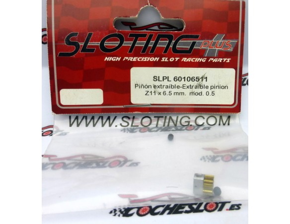 PIÑÓN EXTRAIBLE Z11 x 6.5mm mod.0.5 REF.SLPL60106511 SLOTING PLUS