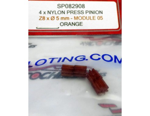 PIÑÓN NYLON Z8 X 5mm REF.SP082908 SLOTING PLUS