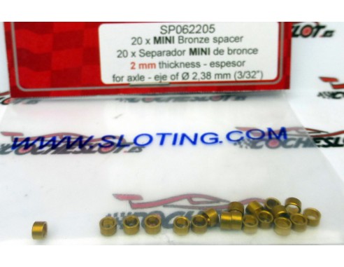 SEPARADOR MINI DE BRONCE X 20 2mm REF.SP062205 SLOTING PLUS